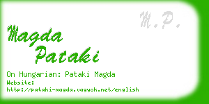 magda pataki business card